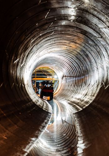 The final inspection of a shaft-tunnel connection as works begin to conclude and the team step closer to the finish line - 2026
